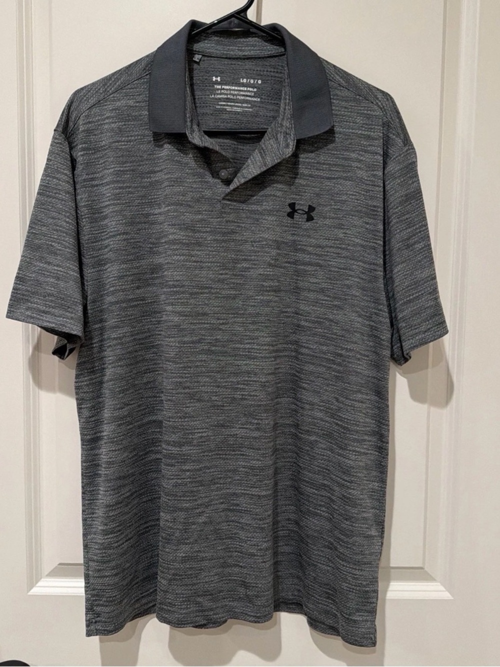Under Armour Dark Gray Heathered Performance Polo